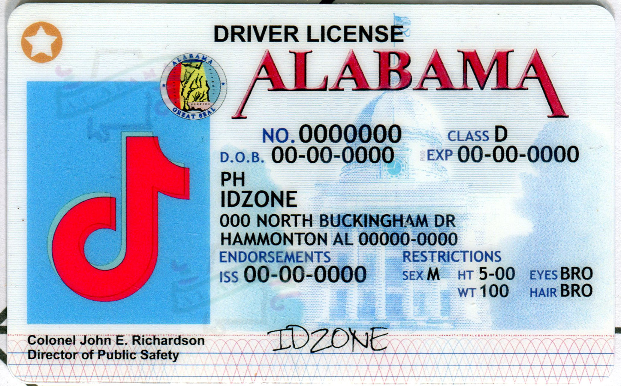 ALABAMA fake id