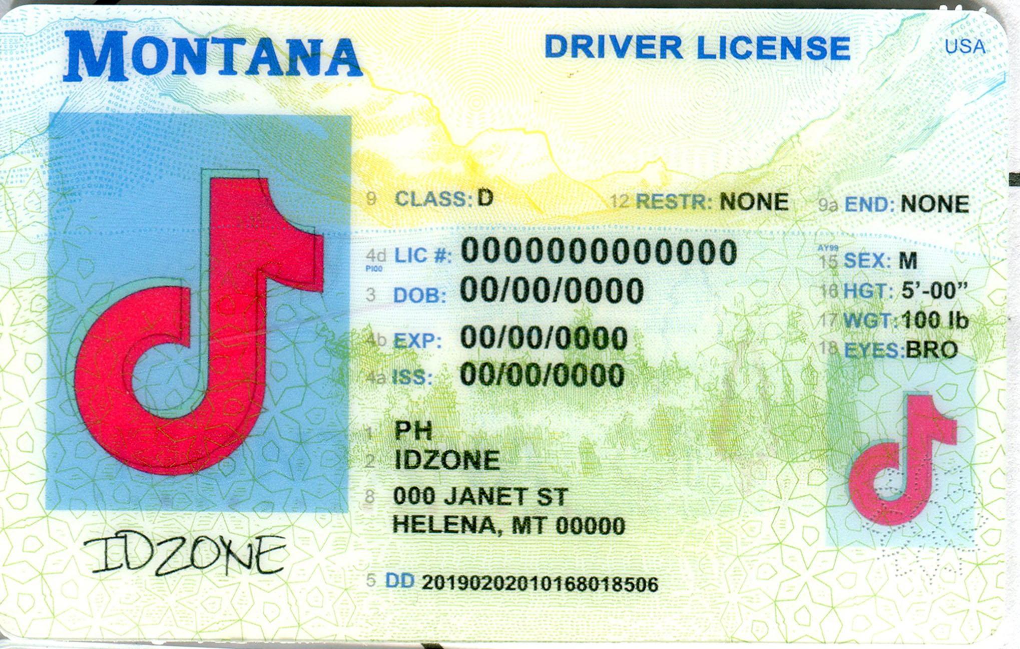 MONTANA Scannable fake id