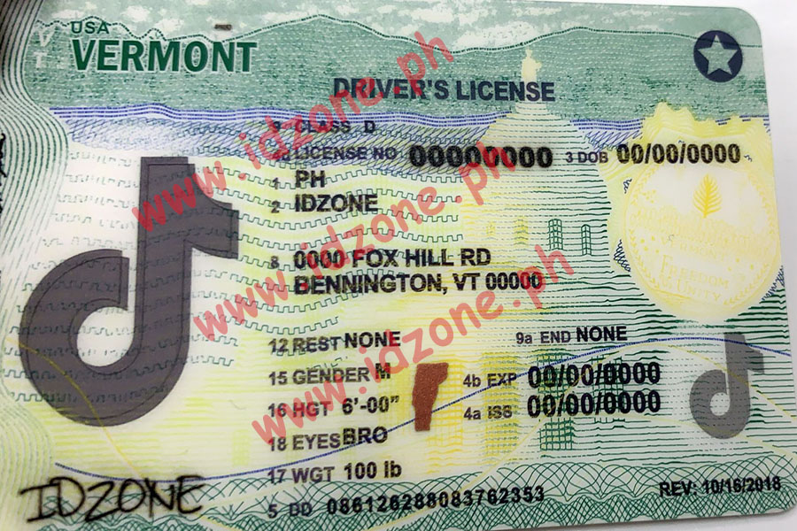 FAKE ID VERMONT