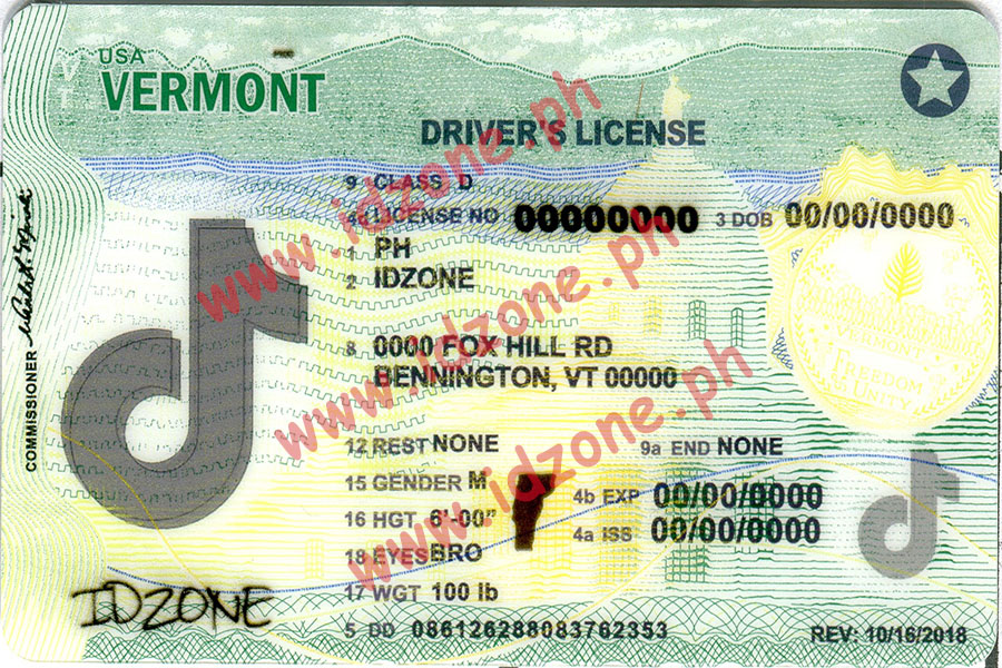 FAKE ID VERMONT