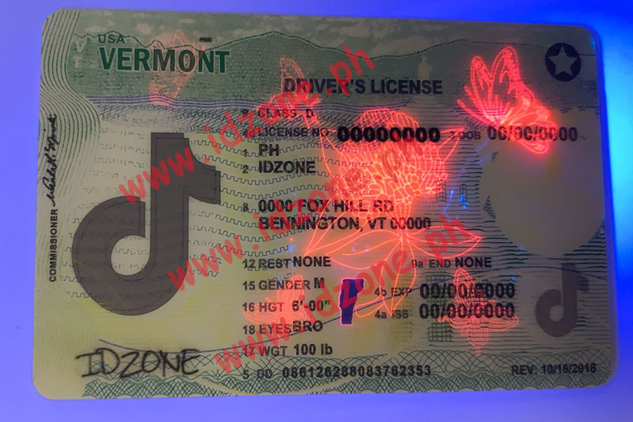 FAKE ID VERMONT