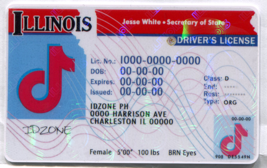 ILLINOIS-Old Scannable fake id