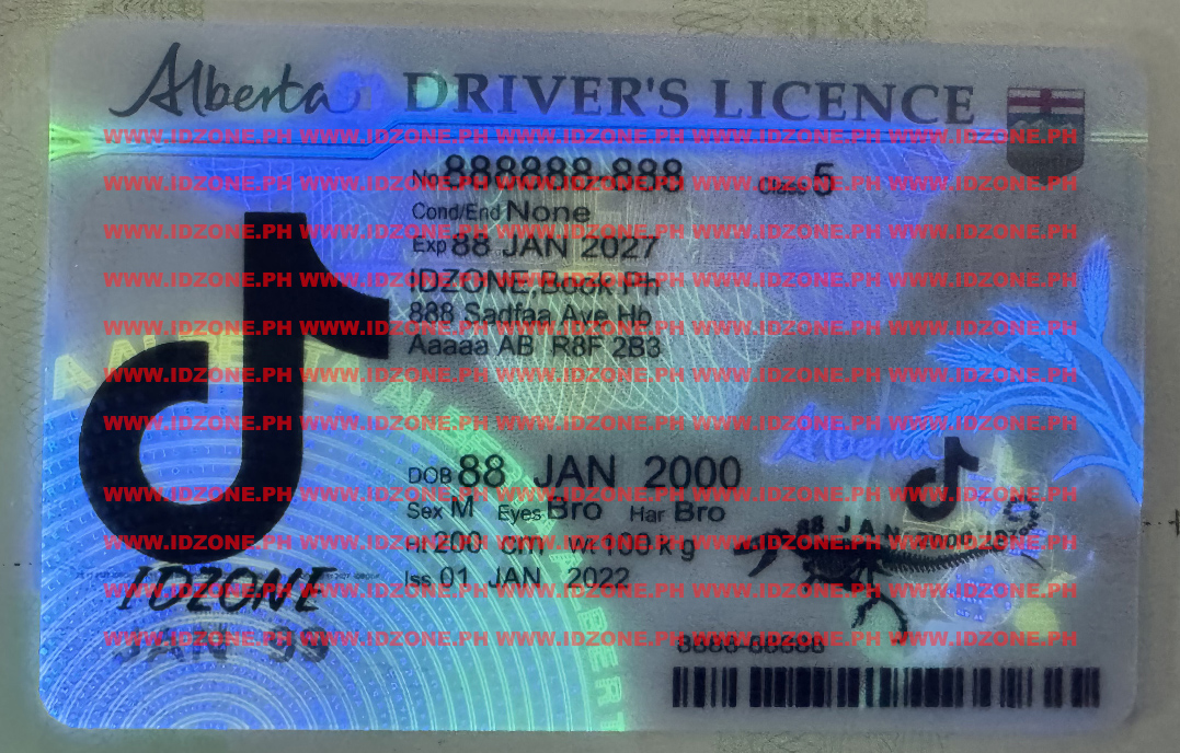 FAKE ID ALBERTA UV