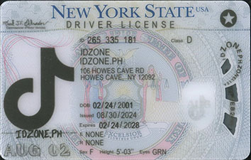 （New）NEW YORK Scannable fake id