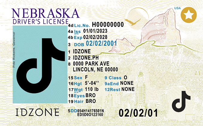 Nebraska-NEW Scannable fake id